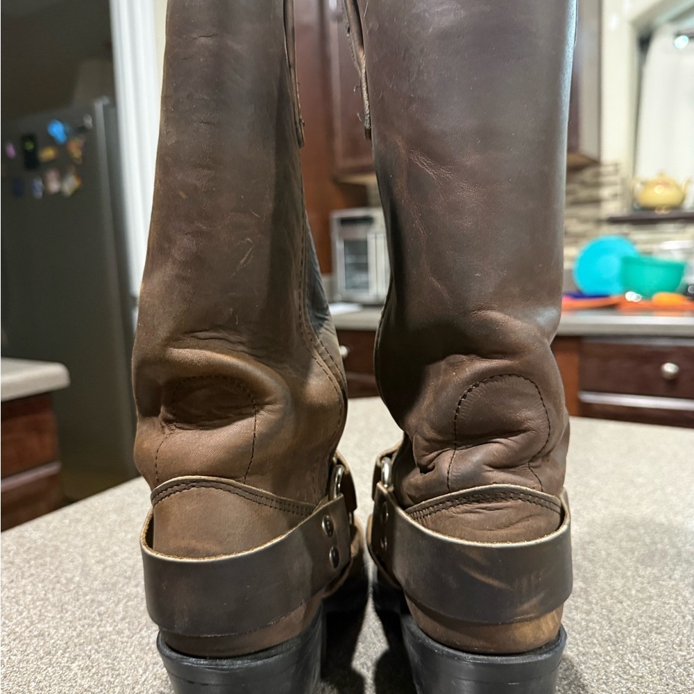 Double H Brown Leather Women's Boots - Picture 8 of 8